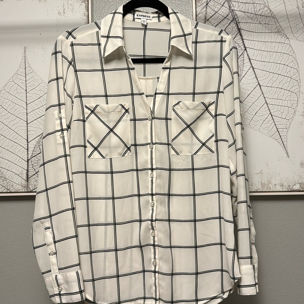 Express button up blouse